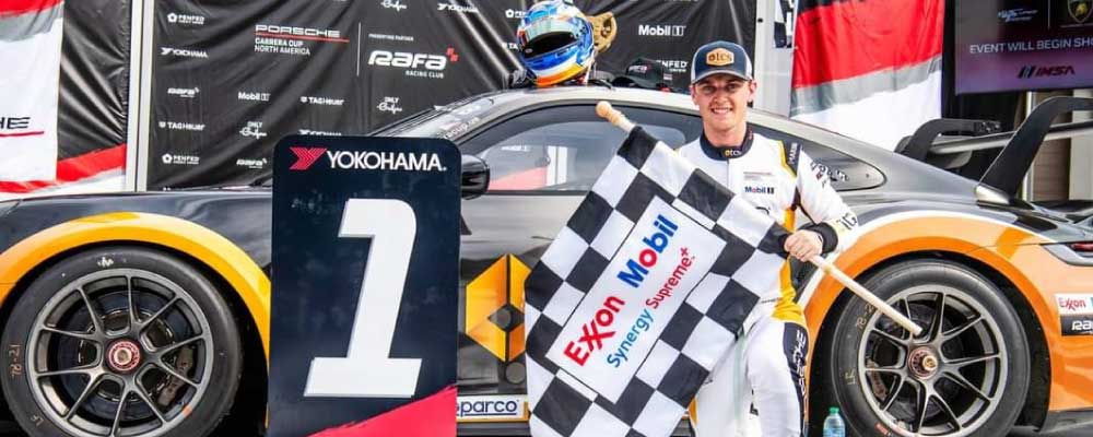 Ryan Yardley win Porsche Carrera Cup